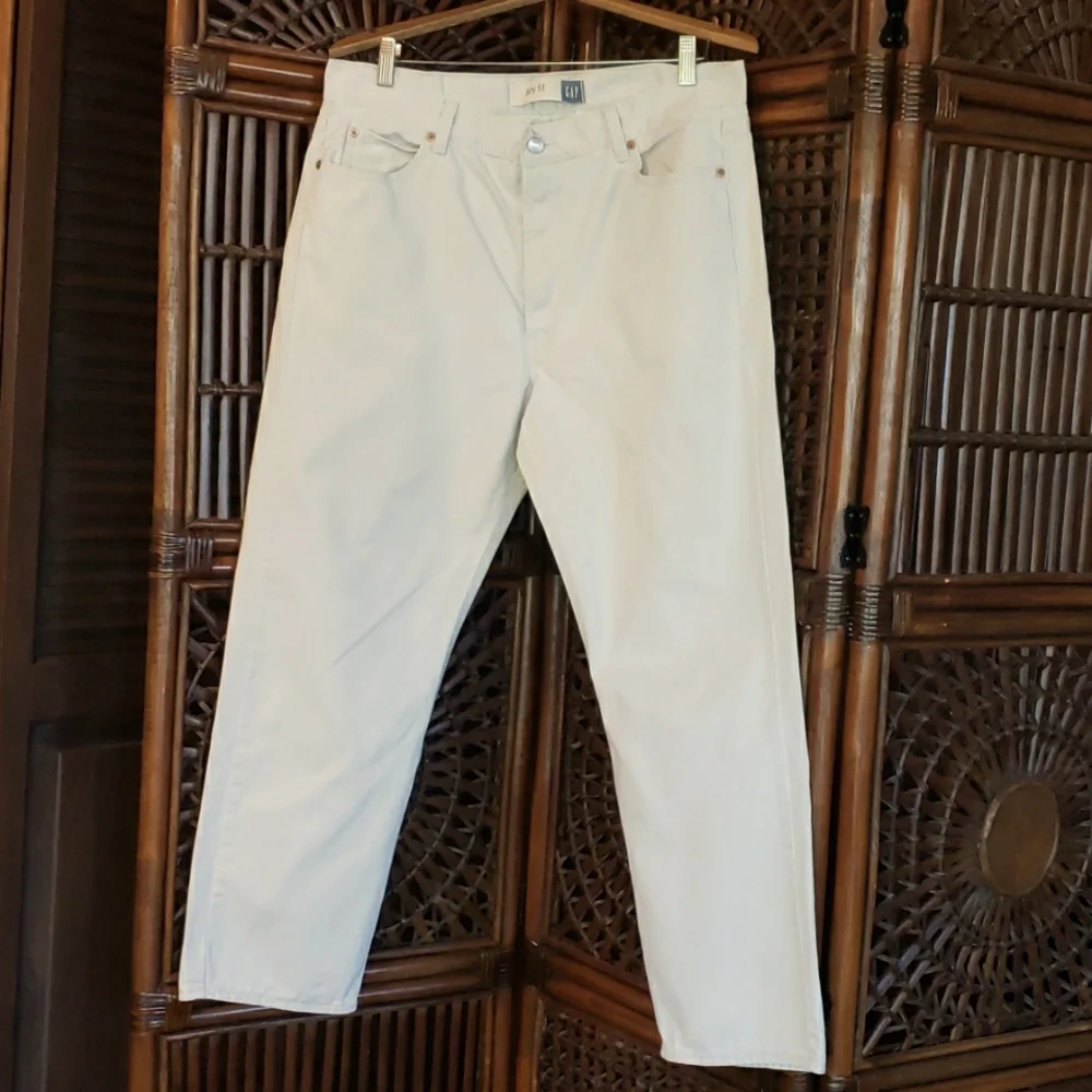 GAP BLUE JEANS High-Waisted VTG Boyfriend / Button-Fly Jeans Size 16 EVC - Picture 3 of 13